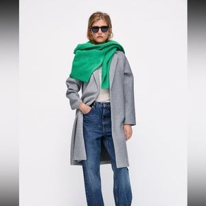 Zara Lapel Coat, Grey.